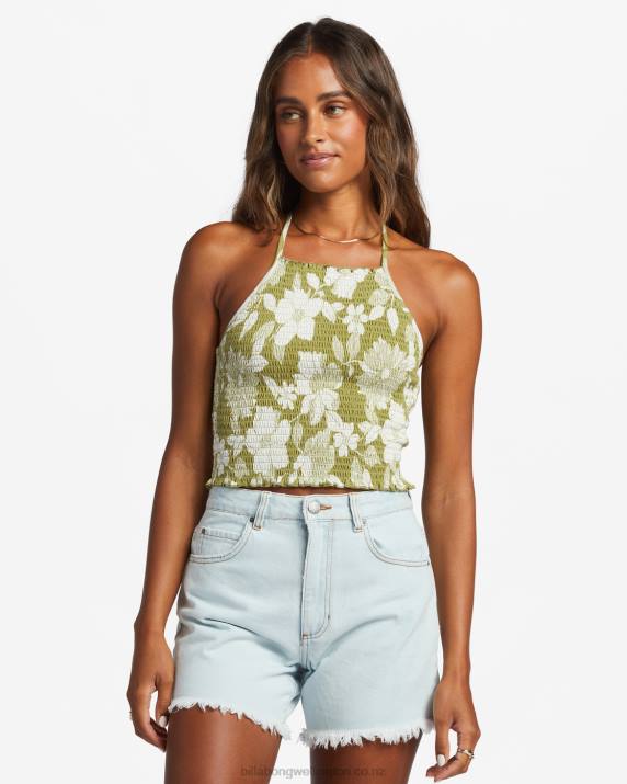 Women Seaweed Billabong Feels Like Summer Tank Top 80P81840