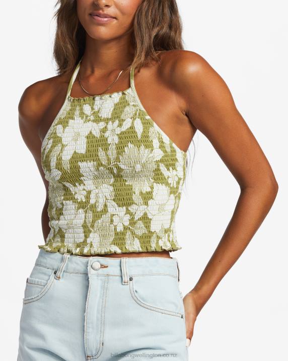 Women Seaweed Billabong Feels Like Summer Tank Top 80P81840
