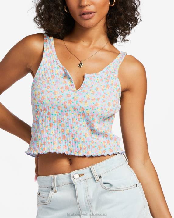 Women Summer Sky Billabong Notch Tank Top 80P81824