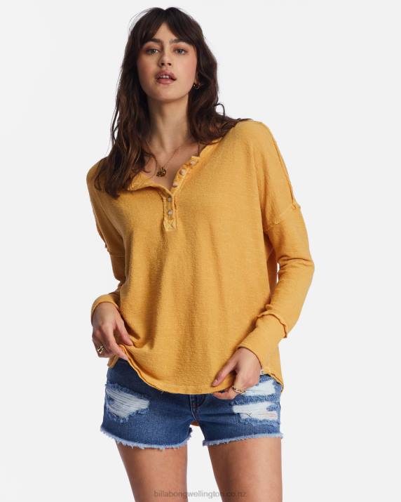 Women Gold Coast Billabong New Anyday Henley Top 80P82200