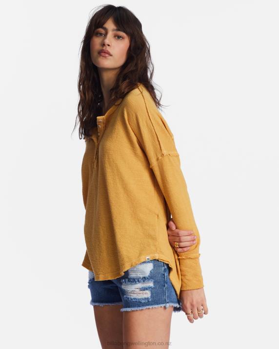 Women Gold Coast Billabong New Anyday Henley Top 80P82200
