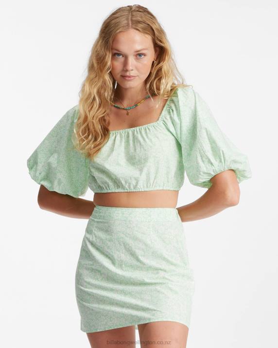 Women Honey Dew Billabong Tropic Sun Crop Top 80P82354