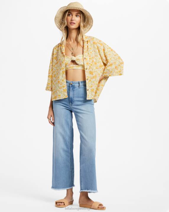 Women Multi Billabong All Good Button-Down Top 80P81846