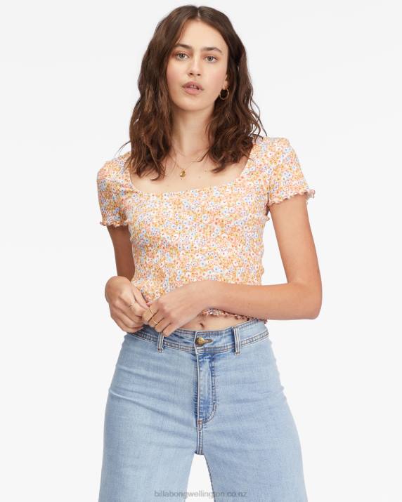 Women Multi Billabong Squared Away Knit Top 80P82276