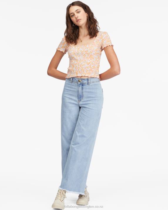 Women Multi Billabong Squared Away Knit Top 80P82276