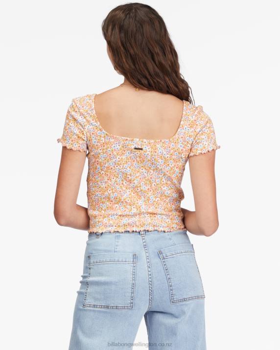 Women Multi Billabong Squared Away Knit Top 80P82276