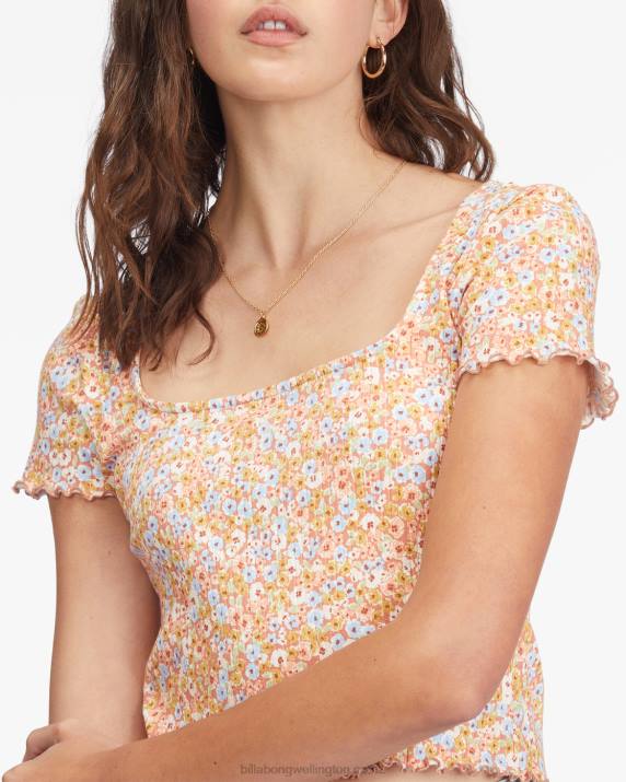 Women Multi Billabong Squared Away Knit Top 80P82276