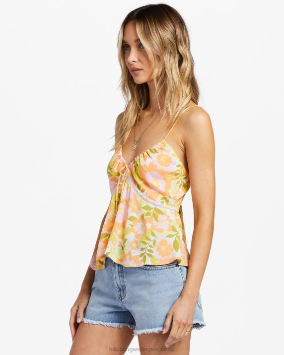 Women Orange Peel Billabong Just For You Cami Top 80P81804