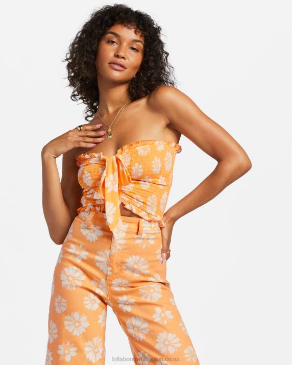 Women Orange Peel Billabong So Extra Crop Top 80P81920
