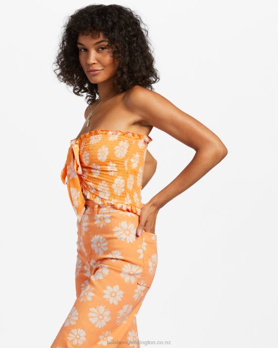 Women Orange Peel Billabong So Extra Crop Top 80P81920