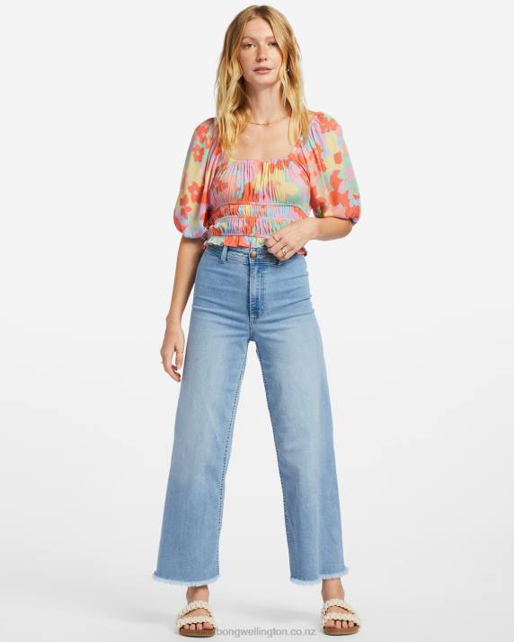 Women Peach Pie Billabong Keep Dreaming Crop Top 80P81861