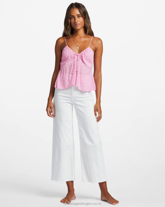 Women Pink Trails Billabong Just For You Cami Top 80P81891