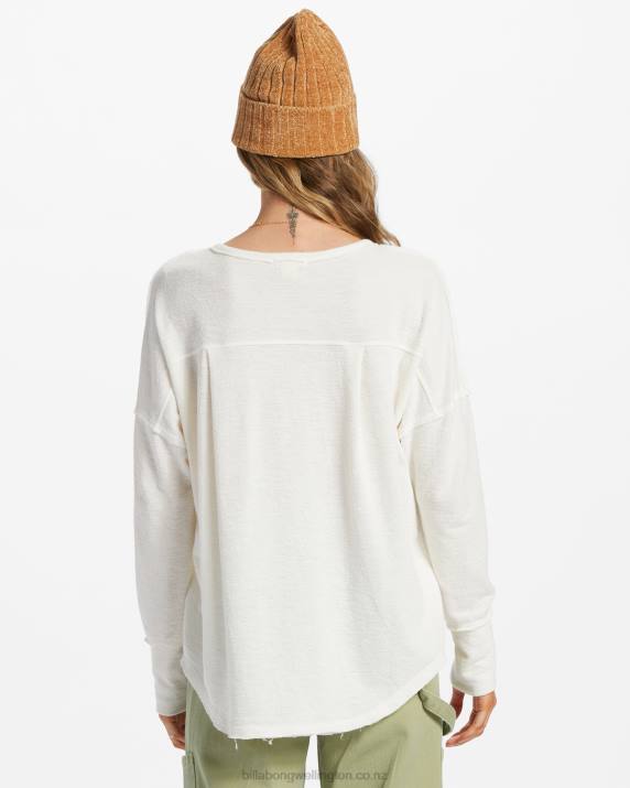 Women Salt Crystal Billabong New Anyday Henley Top 80P81954