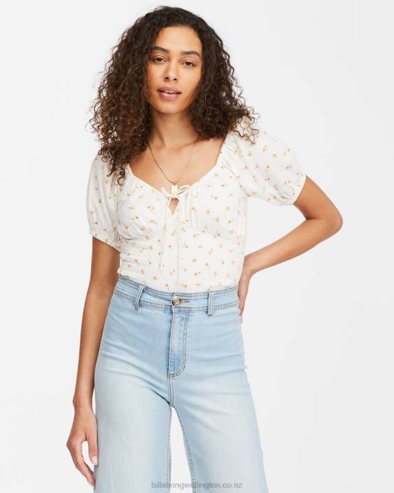 Women Salt Crystal Billabong Sweet Sunset Printed Knit Top 80P82301