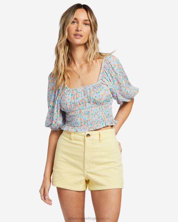 Women Summer Sky Billabong Keep Dreaming Crop Top 80P81870