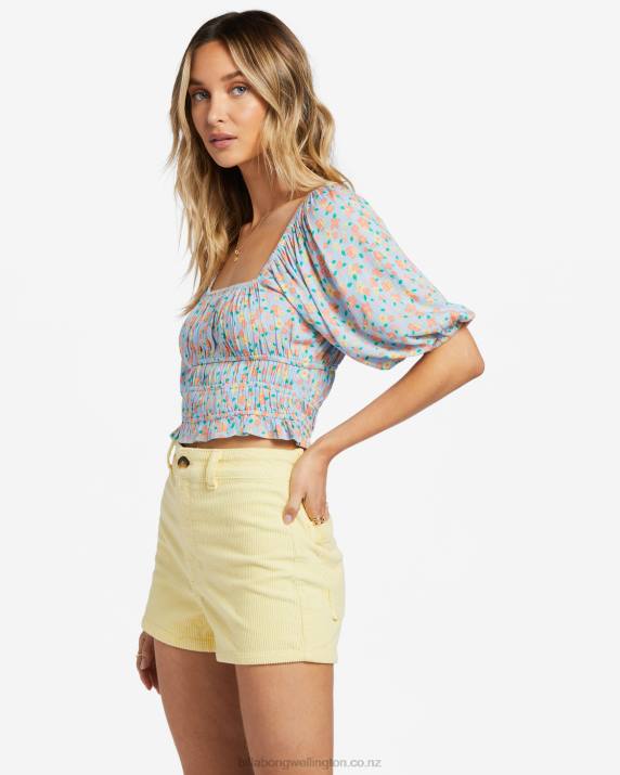 Women Summer Sky Billabong Keep Dreaming Crop Top 80P81870