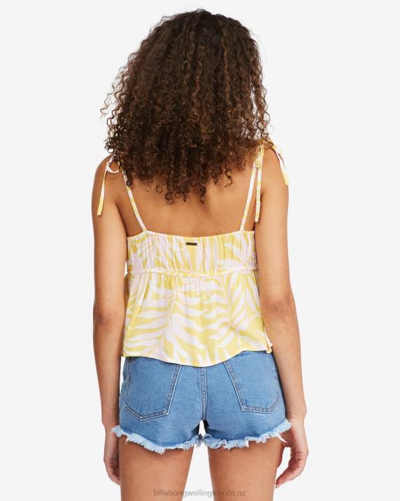 Women Sunburst Billabong Hey There Cropped Cami Top 80P82341