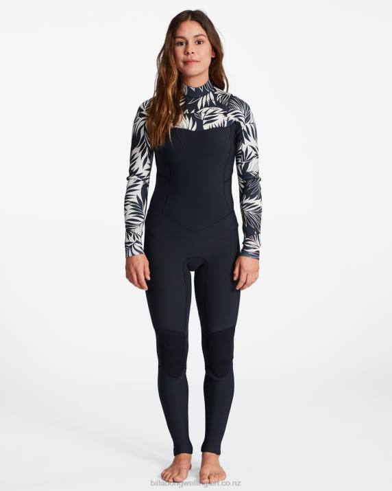 Women In Paradise Billabong 3/2 Salty Dayz Chest Zip Full Wetsuit 80P82589