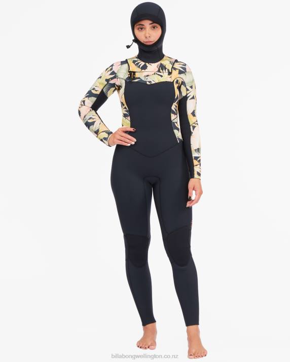 Women Jungle Night Billabong 4/3 Salty Dayz Hooded Full Wetsuit 80P82593