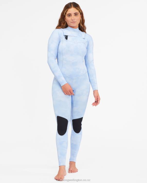 Women Wave Wash Billabong 3/2 Salty Dayz Chest Zip Full Wetsuit 80P82594