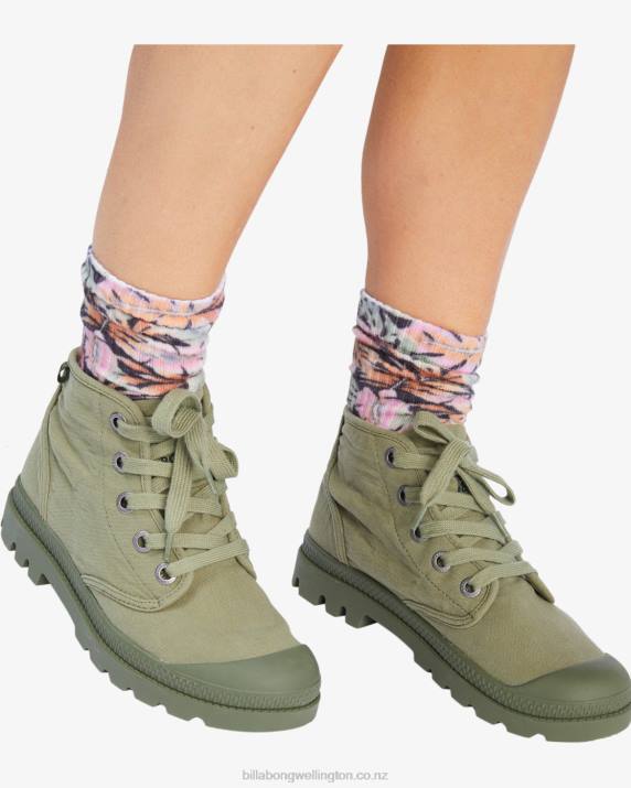 Women Army Billabong Wander Out Hiking Boots 80P82502