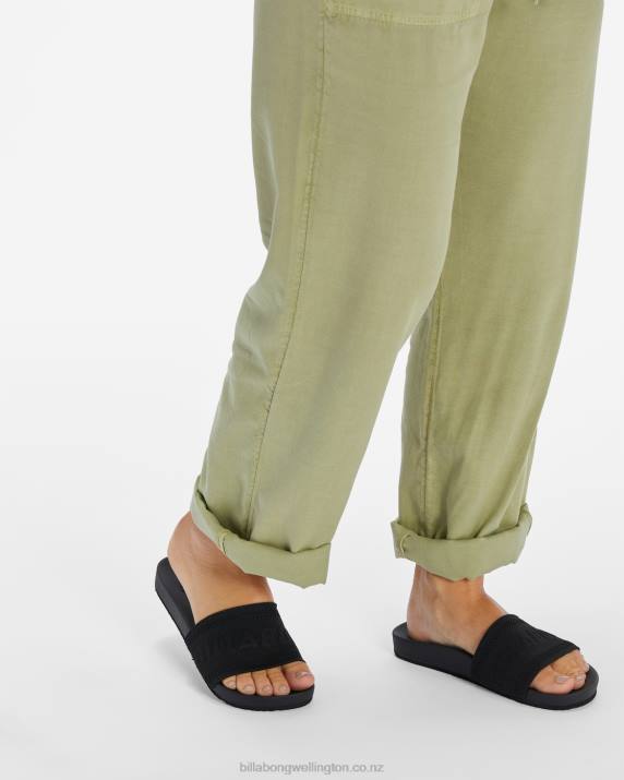 Women Black Billabong Cruz Slider Sandals 80P82530