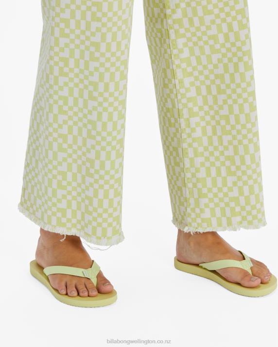 Women Light Lime Billabong Nalu Sandals 80P82542