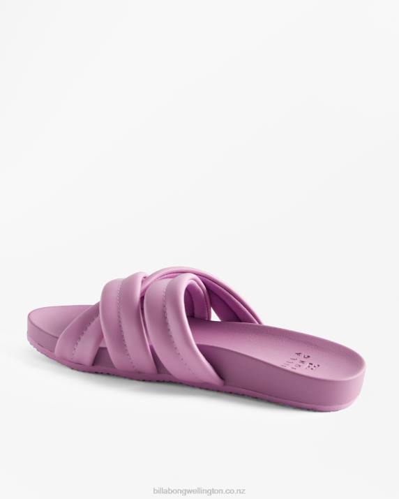Women Lilac Billabong Serena Slider Sandals 80P82533