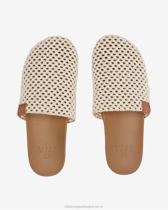 Women Natural Billabong Maddie Slider Sandals 80P82529
