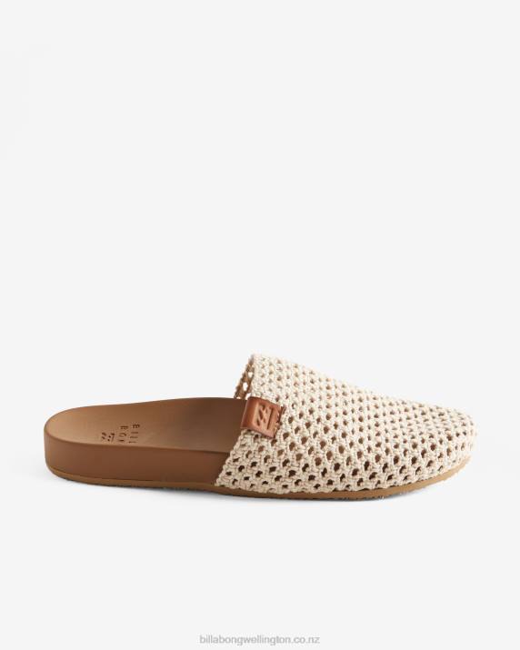 Women Natural Billabong Maddie Slider Sandals 80P82529