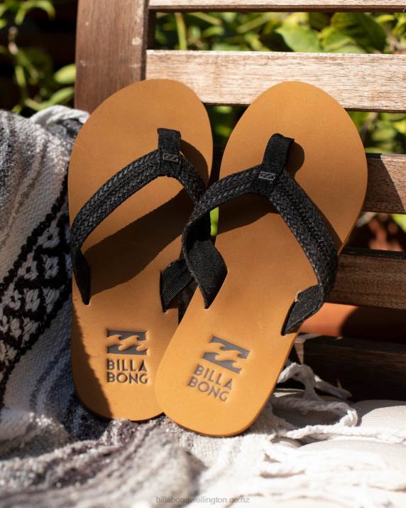 Women Off Black Billabong Kai Braided Sandals 80P82495