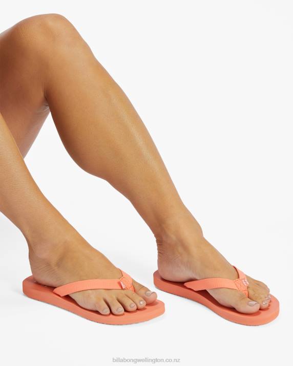Women Poppin Peach Billabong Nalu Sandals 80P82543