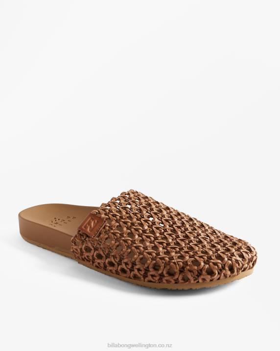 Women Tan Billabong Maddie Slider Sandals 80P82527