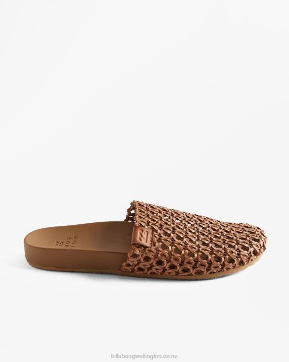 Women Tan Billabong Maddie Slider Sandals 80P82527