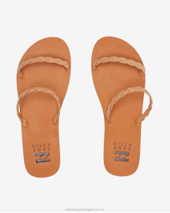 Women Warm Sand Billabong Athena Slider Sandals 80P82514