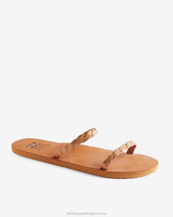Women Warm Sand Billabong Athena Slider Sandals 80P82514