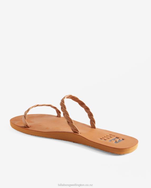 Women Warm Sand Billabong Athena Slider Sandals 80P82514