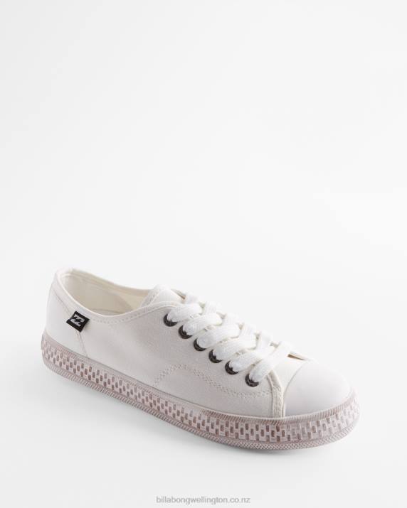 Women Off White Billabong Indie Canvas Shoes 80P82506