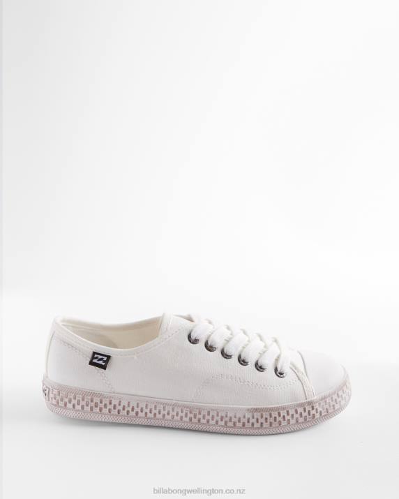 Women Off White Billabong Indie Canvas Shoes 80P82506