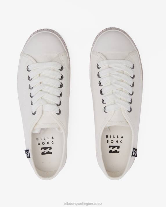 Women Off White Billabong Indie Canvas Shoes 80P82506