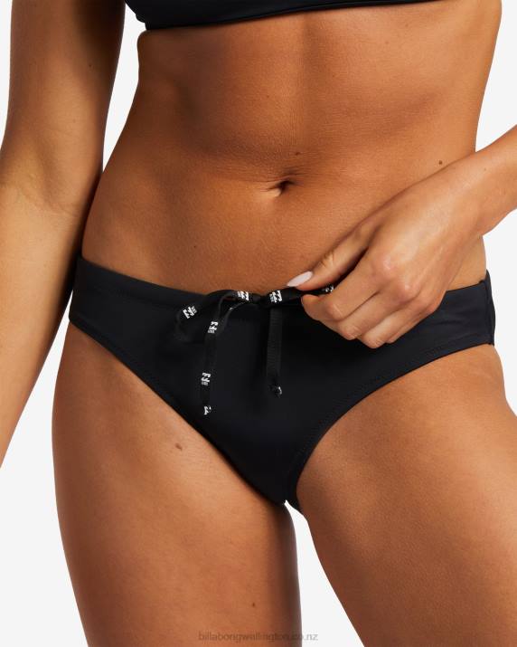 Women Black Billabong A/Div Full Bikini Bottoms 80P81284