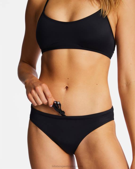 Women Black Billabong A/Div Full Bikini Bottoms 80P81284