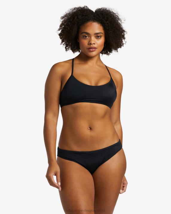 Women Black Billabong A/Div Full Bikini Bottoms 80P81284