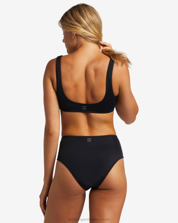 Women Black Billabong A/Div Medium Bikini Bottoms 80P81280