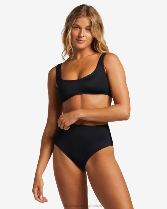 Women Black Billabong A/Div Medium Bikini Bottoms 80P81280