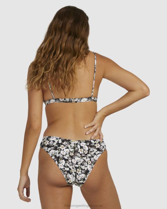 Women Black Billabong Bliss Fall Bondi Bikini Bottoms 80P81600