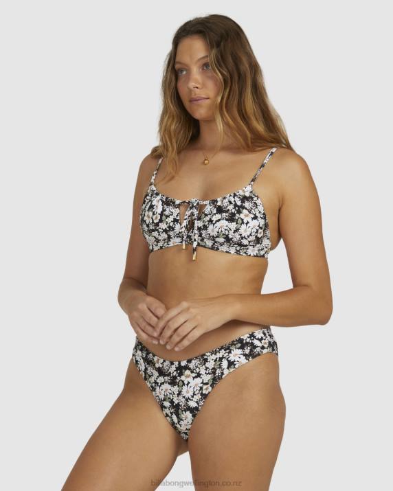 Women Black Billabong Bliss Fall Bondi Bikini Bottoms 80P81600
