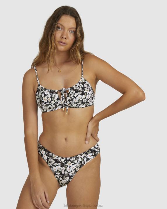 Women Black Billabong Bliss Fall Bondi Bikini Bottoms 80P81600