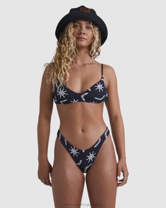 Women Black Billabong Otis Boomerang Hike Bikini Bottoms 80P81512
