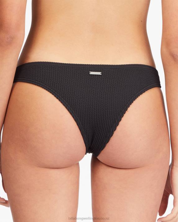 Women Black Billabong Summer High Isla Bikini Bottoms 80P81557